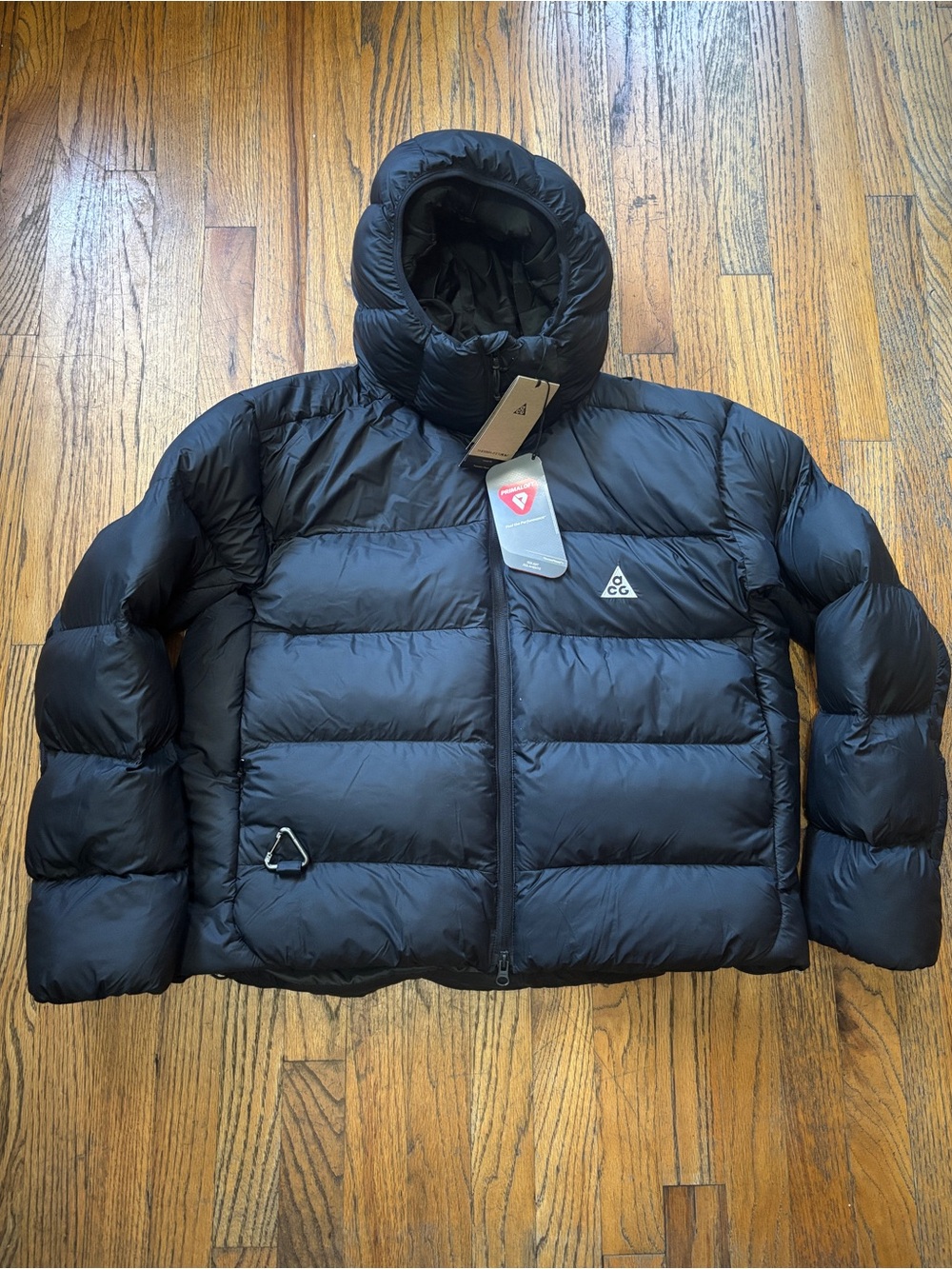 Nike W ACG 'Lunar Lake' Therma-Fit Zip Black Puffer Jacket, Size L FZ6761-010